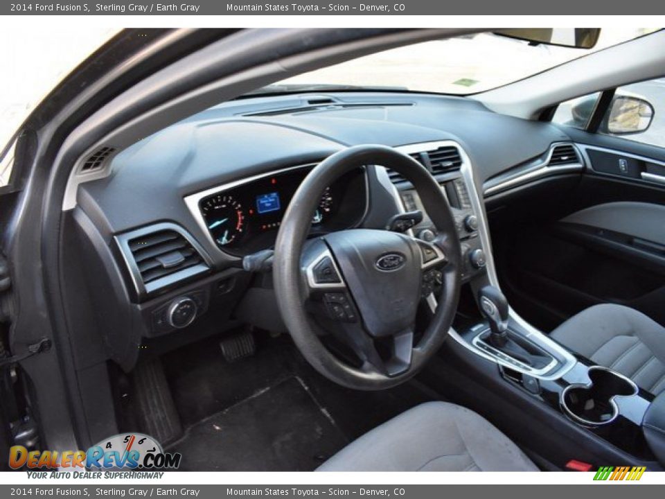 2014 Ford Fusion S Sterling Gray / Earth Gray Photo #10