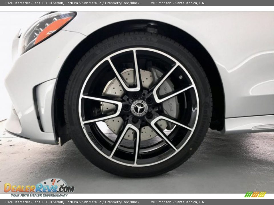 2020 Mercedes-Benz C 300 Sedan Iridium Silver Metallic / Cranberry Red/Black Photo #9