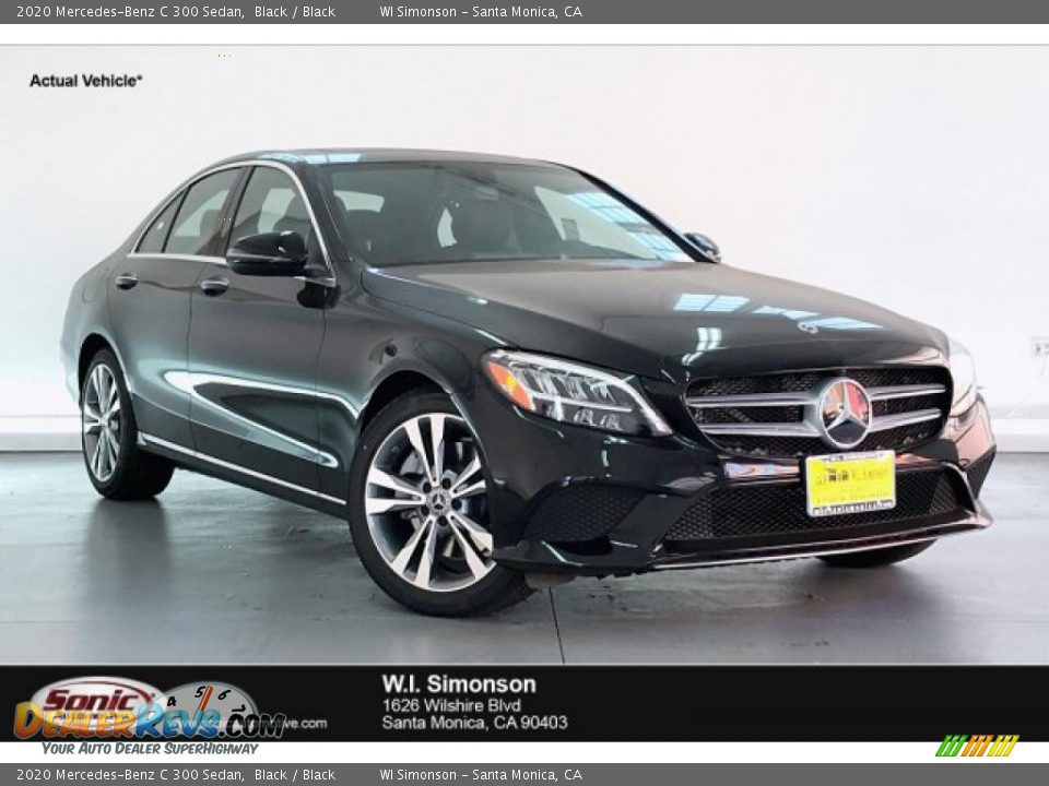 2020 Mercedes-Benz C 300 Sedan Black / Black Photo #1