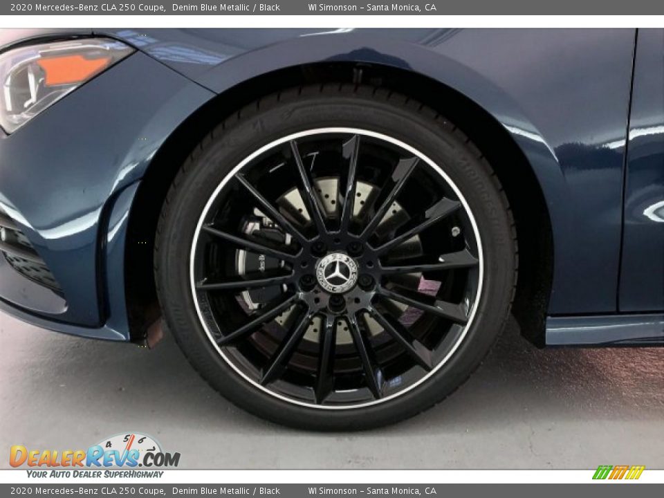 2020 Mercedes-Benz CLA 250 Coupe Denim Blue Metallic / Black Photo #9