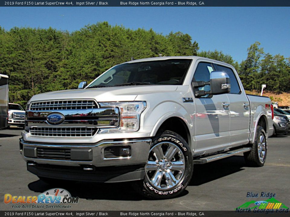 2019 Ford F150 Lariat SuperCrew 4x4 Ingot Silver / Black Photo #1
