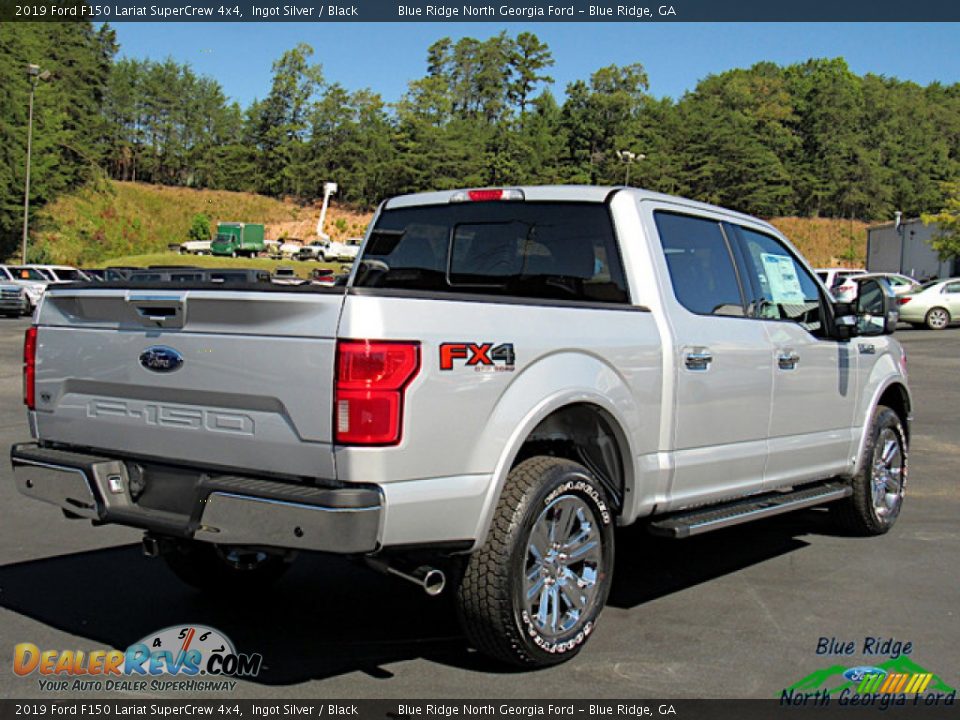 2019 Ford F150 Lariat SuperCrew 4x4 Ingot Silver / Black Photo #5
