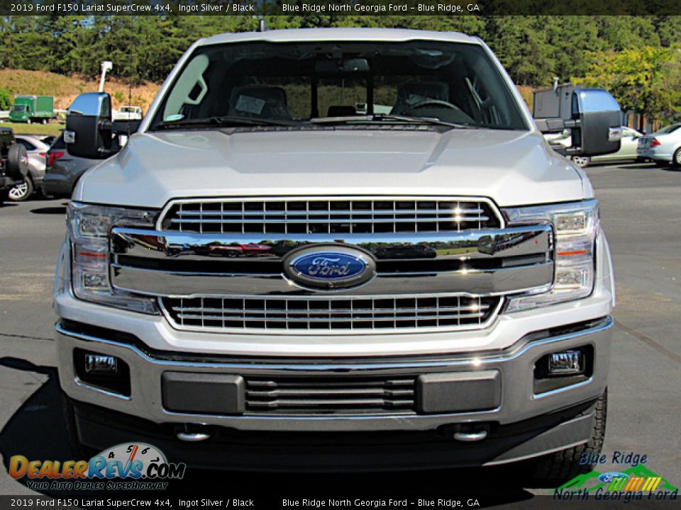 2019 Ford F150 Lariat SuperCrew 4x4 Ingot Silver / Black Photo #8