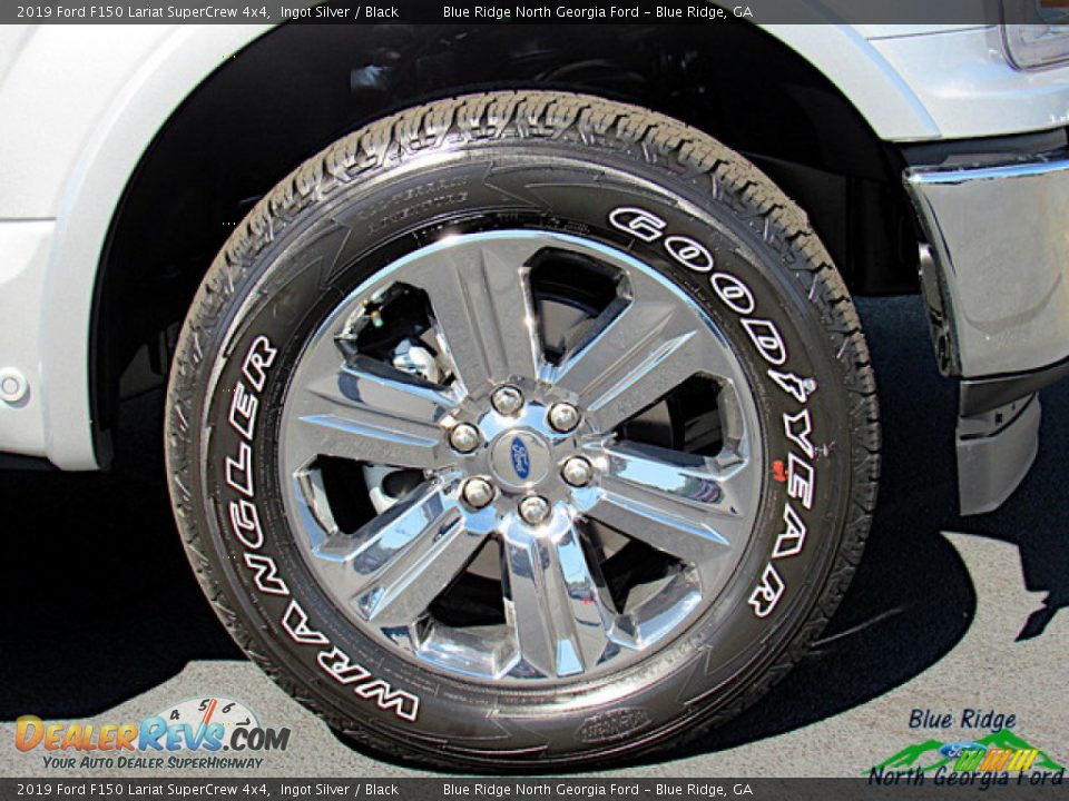 2019 Ford F150 Lariat SuperCrew 4x4 Ingot Silver / Black Photo #9