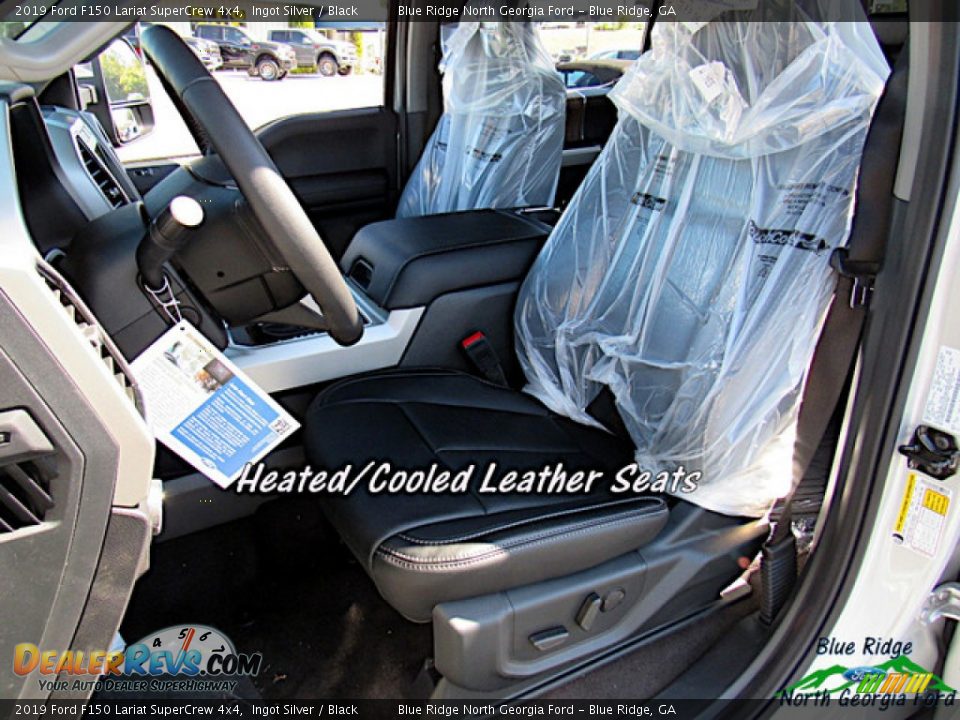 2019 Ford F150 Lariat SuperCrew 4x4 Ingot Silver / Black Photo #10