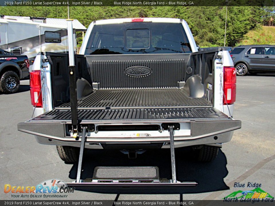 2019 Ford F150 Lariat SuperCrew 4x4 Ingot Silver / Black Photo #13