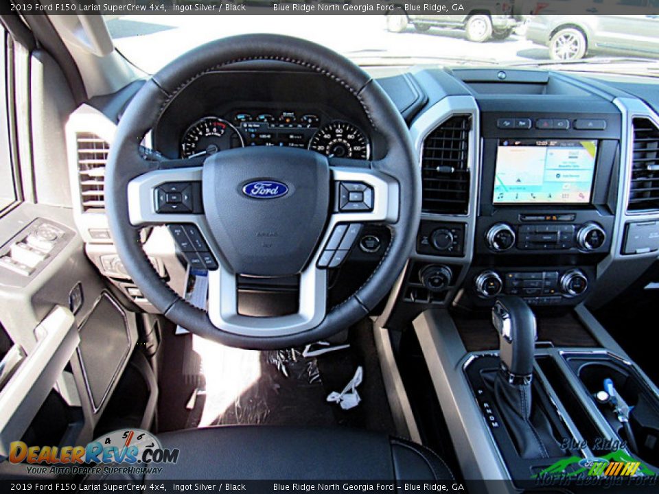 2019 Ford F150 Lariat SuperCrew 4x4 Ingot Silver / Black Photo #14