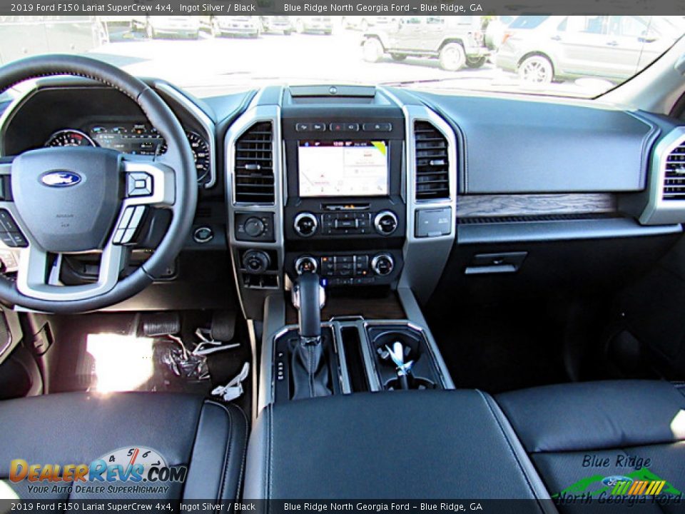 2019 Ford F150 Lariat SuperCrew 4x4 Ingot Silver / Black Photo #15