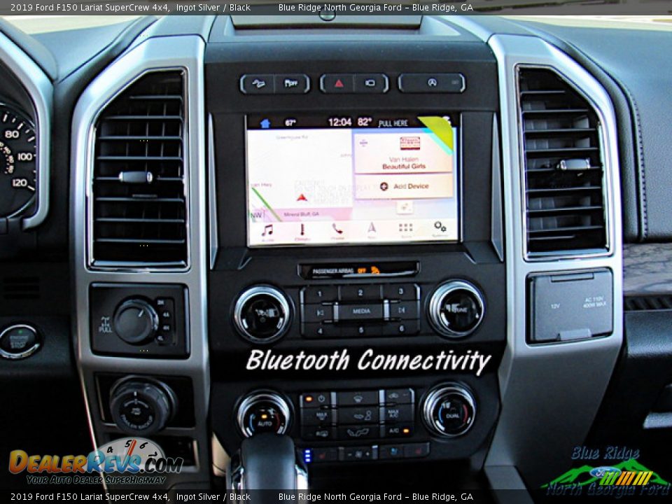 2019 Ford F150 Lariat SuperCrew 4x4 Ingot Silver / Black Photo #18