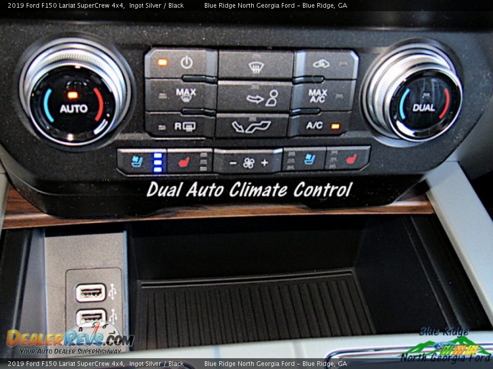 2019 Ford F150 Lariat SuperCrew 4x4 Ingot Silver / Black Photo #22