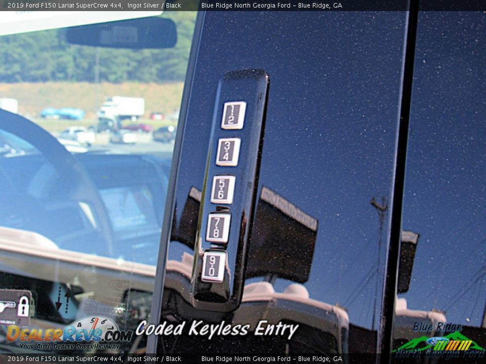 2019 Ford F150 Lariat SuperCrew 4x4 Ingot Silver / Black Photo #28