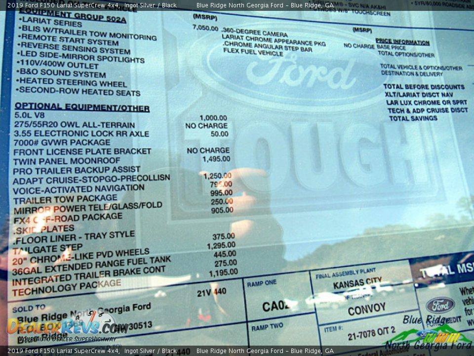 2019 Ford F150 Lariat SuperCrew 4x4 Ingot Silver / Black Photo #30