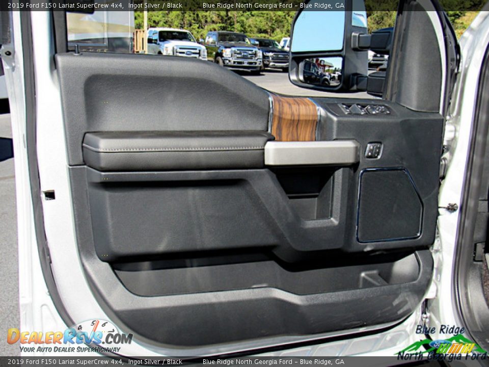 2019 Ford F150 Lariat SuperCrew 4x4 Ingot Silver / Black Photo #31