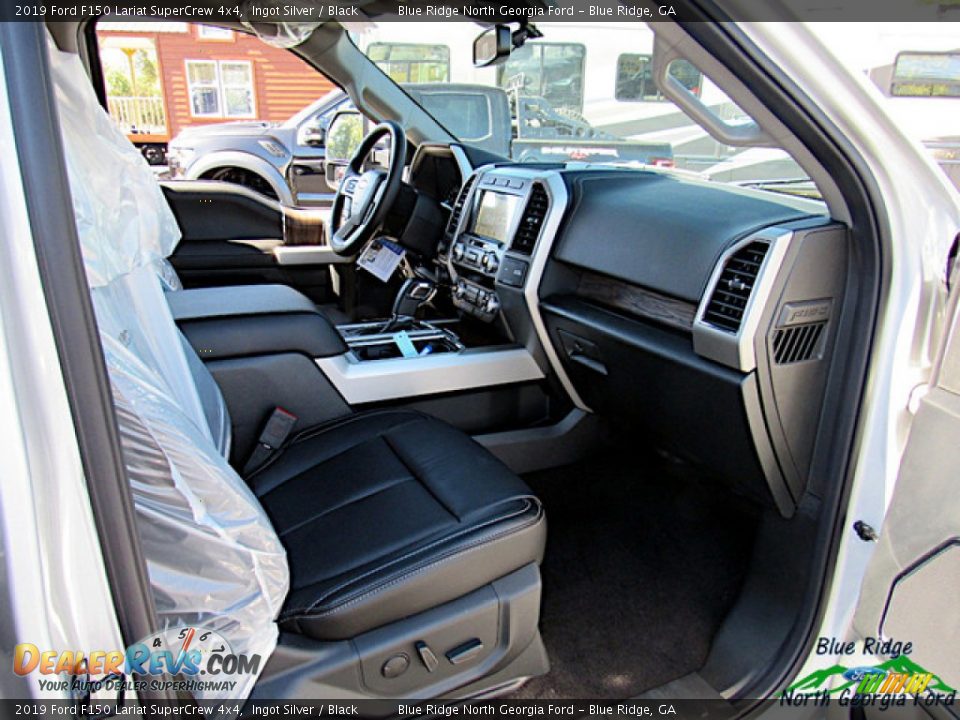 2019 Ford F150 Lariat SuperCrew 4x4 Ingot Silver / Black Photo #33