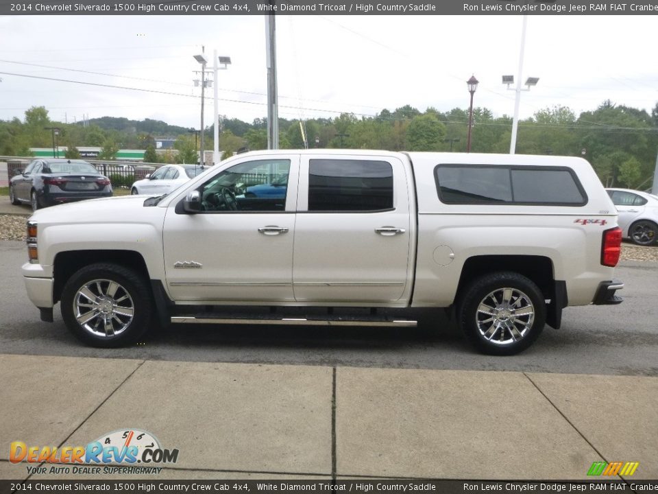 2014 Chevrolet Silverado 1500 High Country Crew Cab 4x4 White Diamond Tricoat / High Country Saddle Photo #6