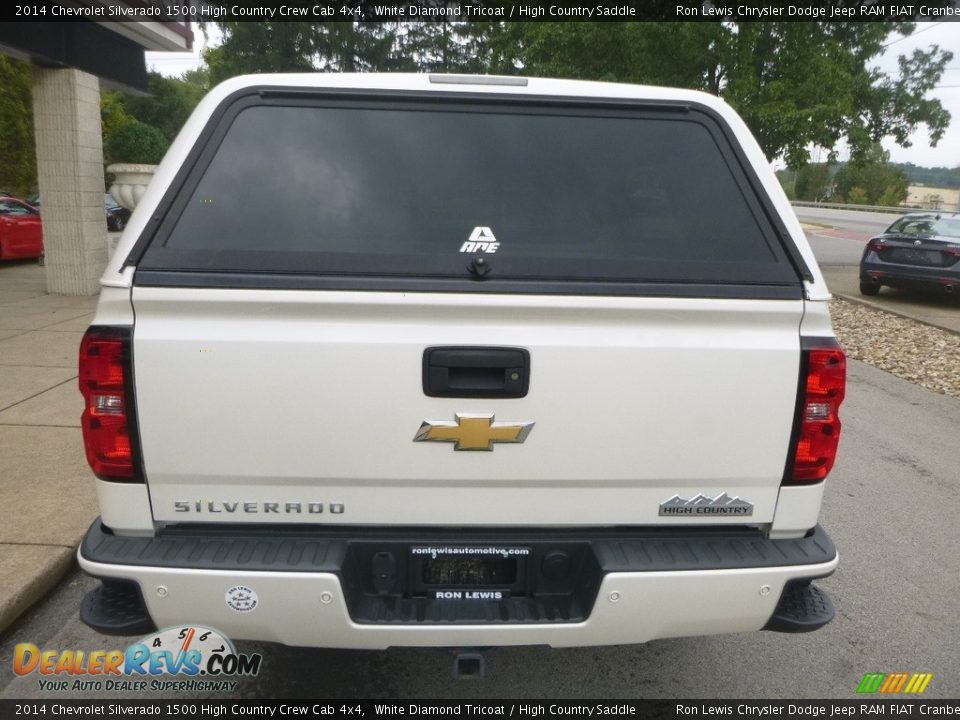 2014 Chevrolet Silverado 1500 High Country Crew Cab 4x4 White Diamond Tricoat / High Country Saddle Photo #8