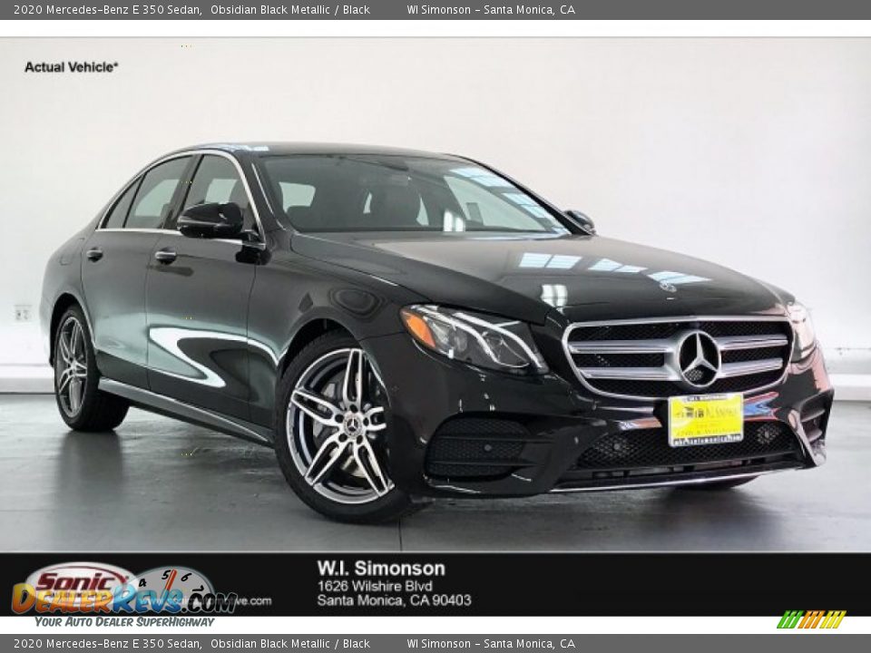 2020 Mercedes-Benz E 350 Sedan Obsidian Black Metallic / Black Photo #1