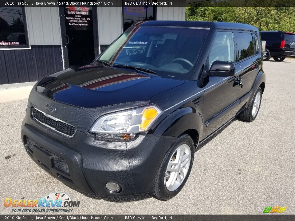 2010 Kia Soul ! Java Brown / Sand/Black Houndstooth Cloth Photo #10