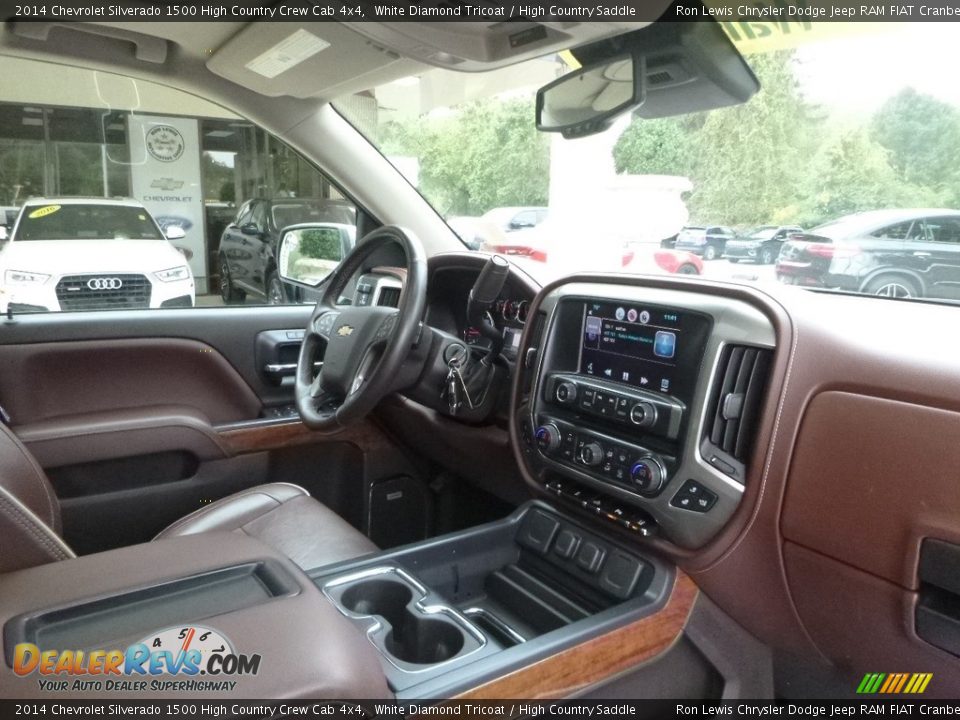 2014 Chevrolet Silverado 1500 High Country Crew Cab 4x4 White Diamond Tricoat / High Country Saddle Photo #12