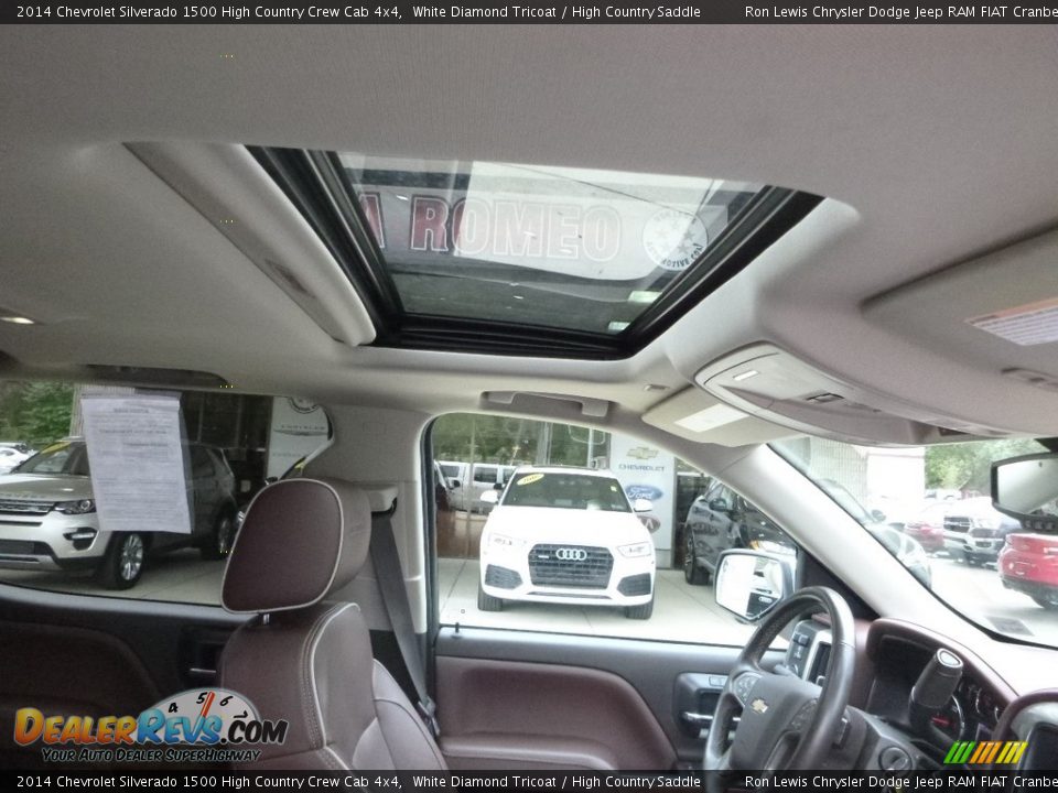 2014 Chevrolet Silverado 1500 High Country Crew Cab 4x4 White Diamond Tricoat / High Country Saddle Photo #13