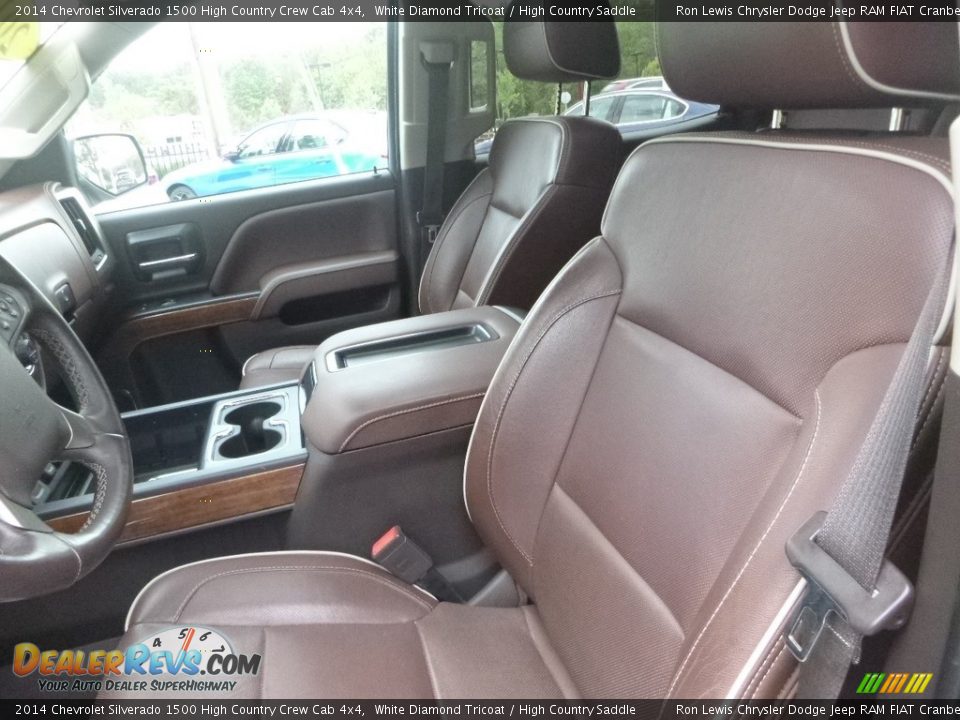 2014 Chevrolet Silverado 1500 High Country Crew Cab 4x4 White Diamond Tricoat / High Country Saddle Photo #14