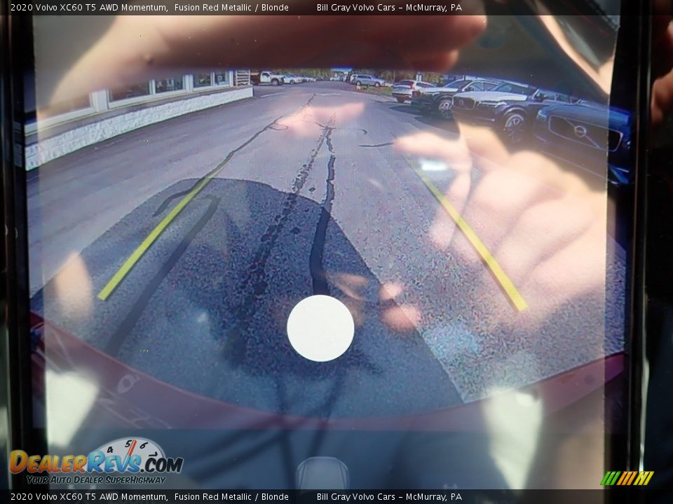 2020 Volvo XC60 T5 AWD Momentum Fusion Red Metallic / Blonde Photo #14