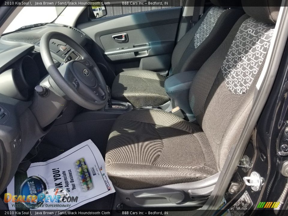 2010 Kia Soul ! Java Brown / Sand/Black Houndstooth Cloth Photo #12