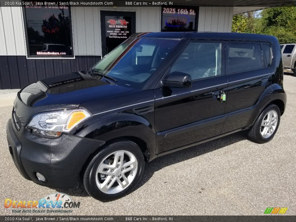 2010 Kia Soul ! Java Brown / Sand/Black Houndstooth Cloth Photo #30