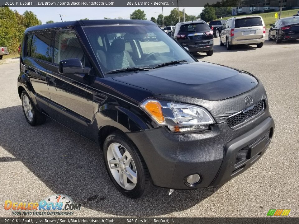 2010 Kia Soul ! Java Brown / Sand/Black Houndstooth Cloth Photo #31
