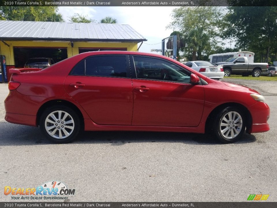 2010 Toyota Corolla S Barcelona Red Metallic / Dark Charcoal Photo #2