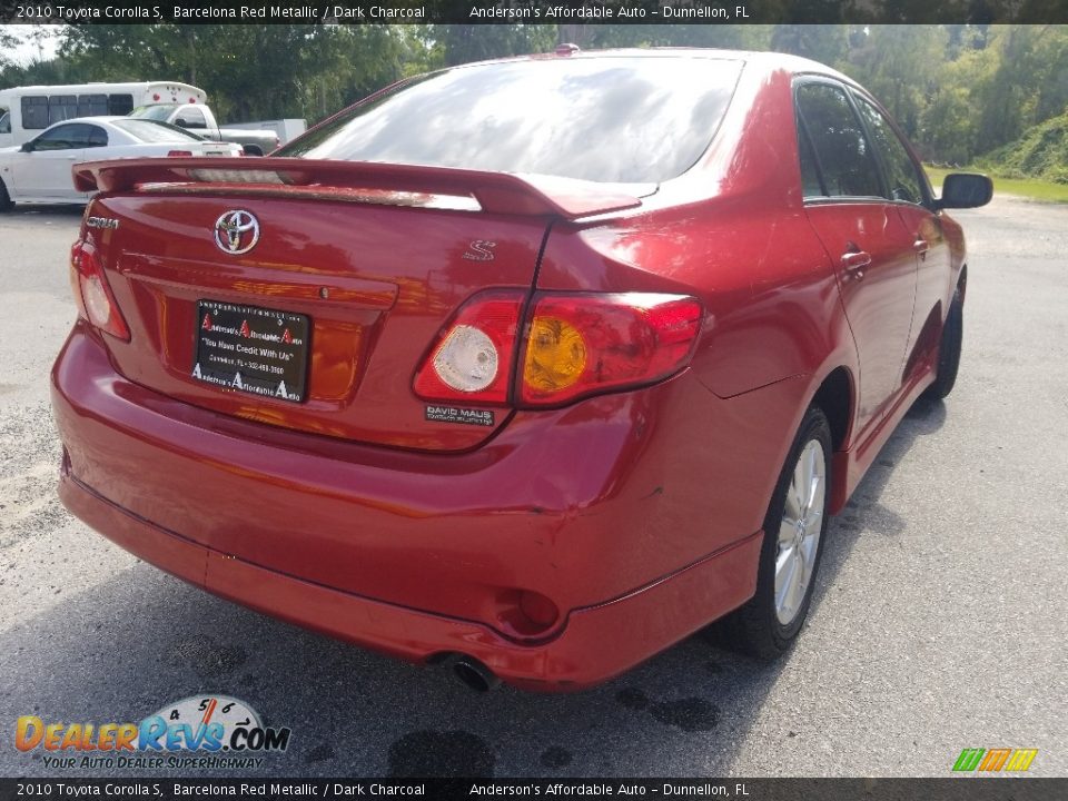 2010 Toyota Corolla S Barcelona Red Metallic / Dark Charcoal Photo #3
