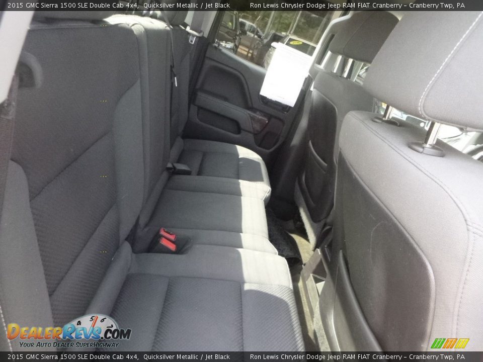 2015 GMC Sierra 1500 SLE Double Cab 4x4 Quicksilver Metallic / Jet Black Photo #10