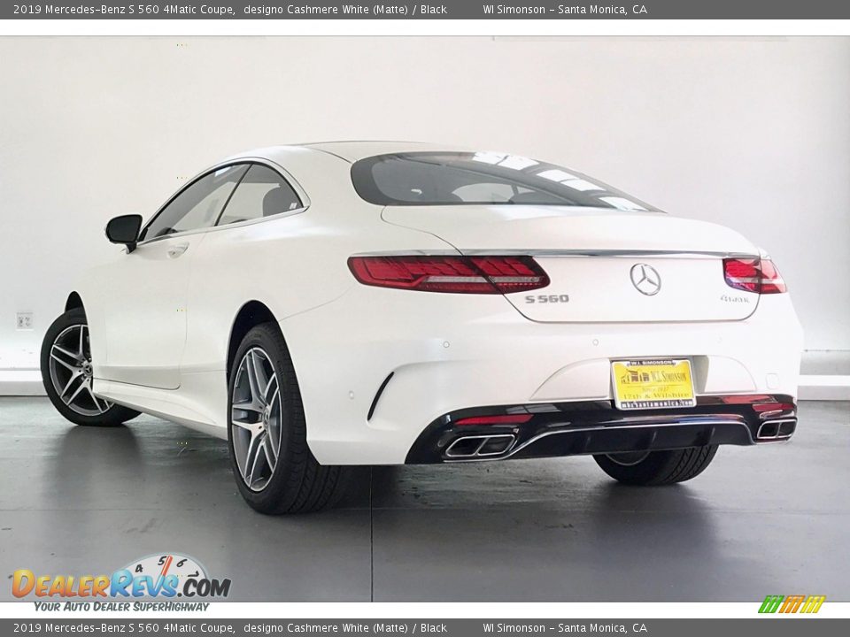 2019 Mercedes-Benz S 560 4Matic Coupe designo Cashmere White (Matte) / Black Photo #10