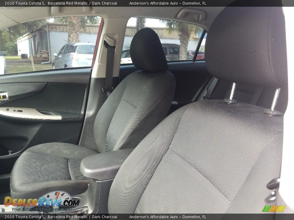 2010 Toyota Corolla S Barcelona Red Metallic / Dark Charcoal Photo #11
