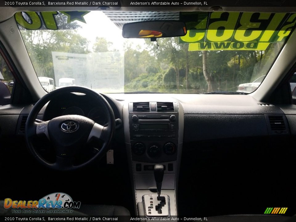2010 Toyota Corolla S Barcelona Red Metallic / Dark Charcoal Photo #13