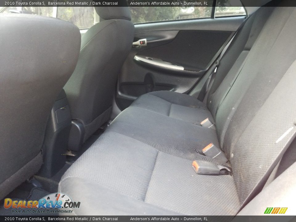 2010 Toyota Corolla S Barcelona Red Metallic / Dark Charcoal Photo #15
