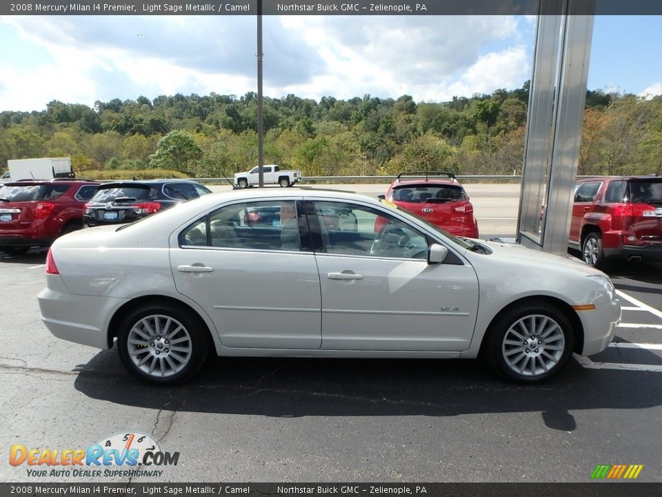 2008 Mercury Milan I4 Premier Light Sage Metallic / Camel Photo #5