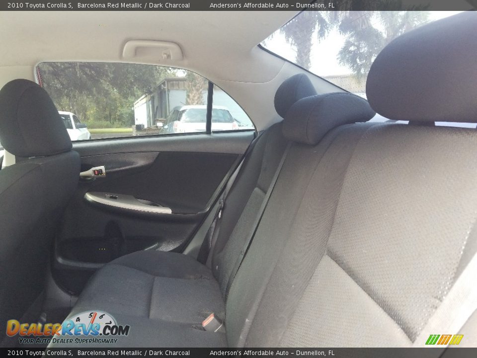 2010 Toyota Corolla S Barcelona Red Metallic / Dark Charcoal Photo #16