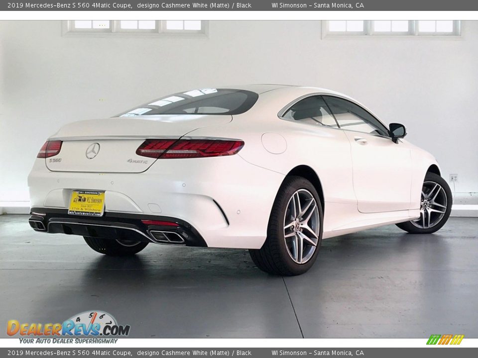 2019 Mercedes-Benz S 560 4Matic Coupe designo Cashmere White (Matte) / Black Photo #16