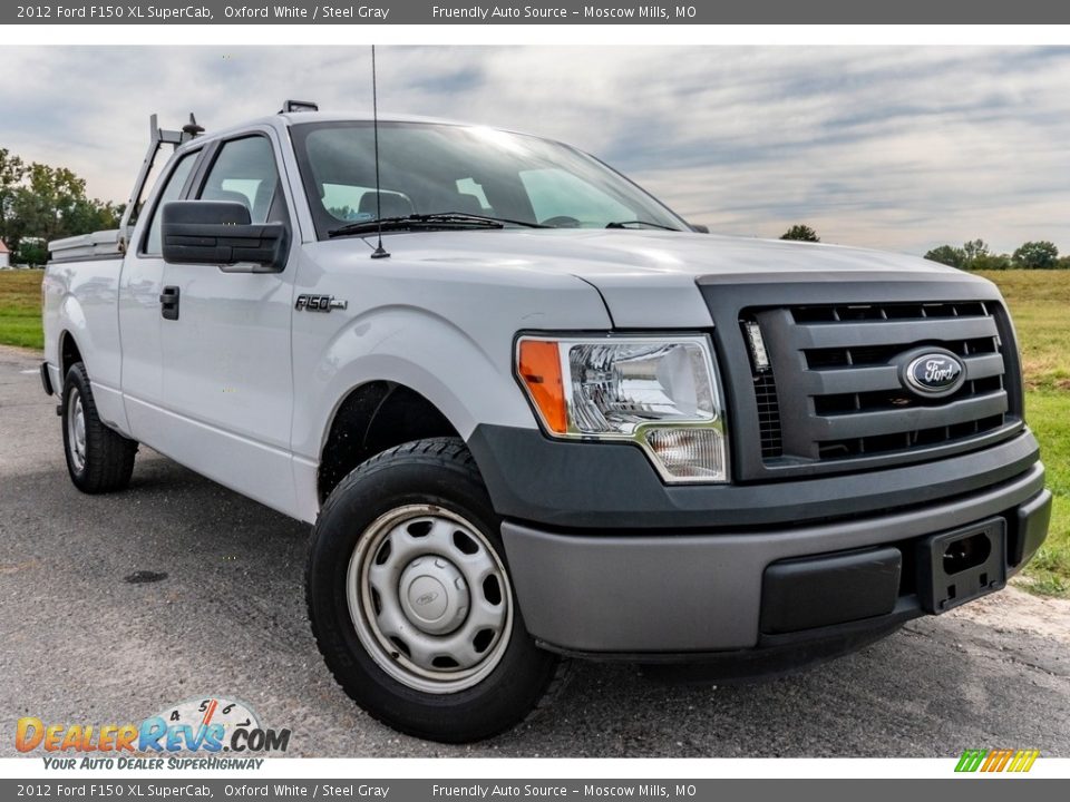 2012 Ford F150 XL SuperCab Oxford White / Steel Gray Photo #1