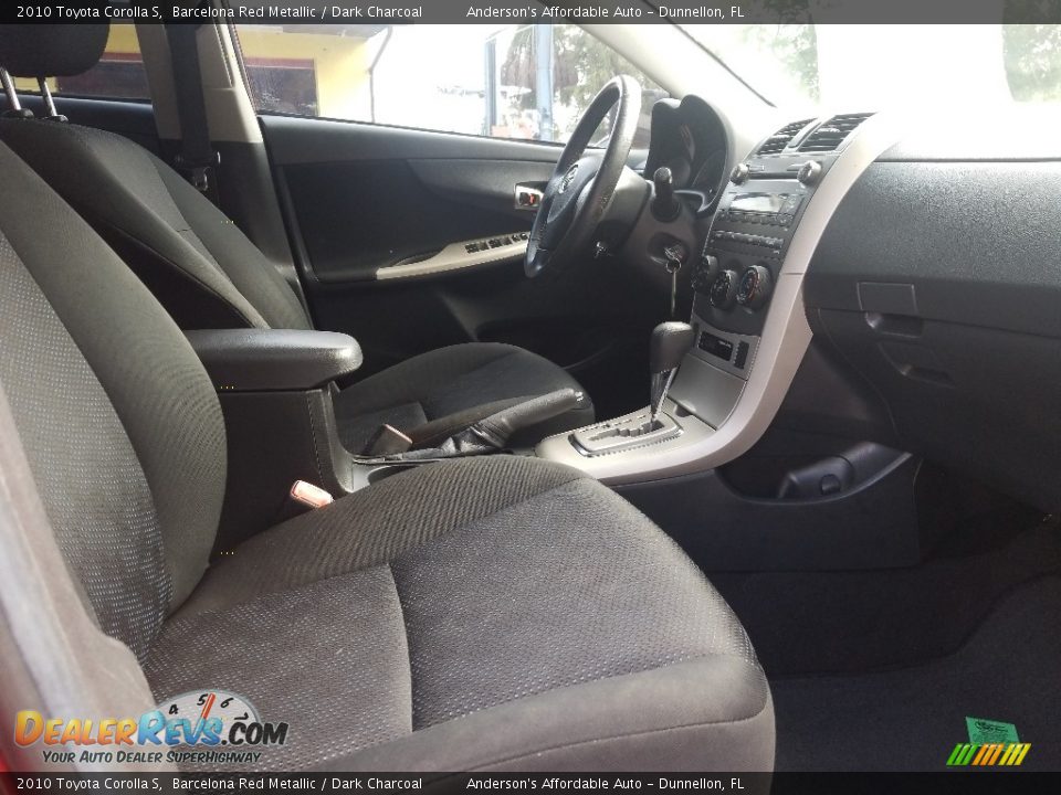 2010 Toyota Corolla S Barcelona Red Metallic / Dark Charcoal Photo #18