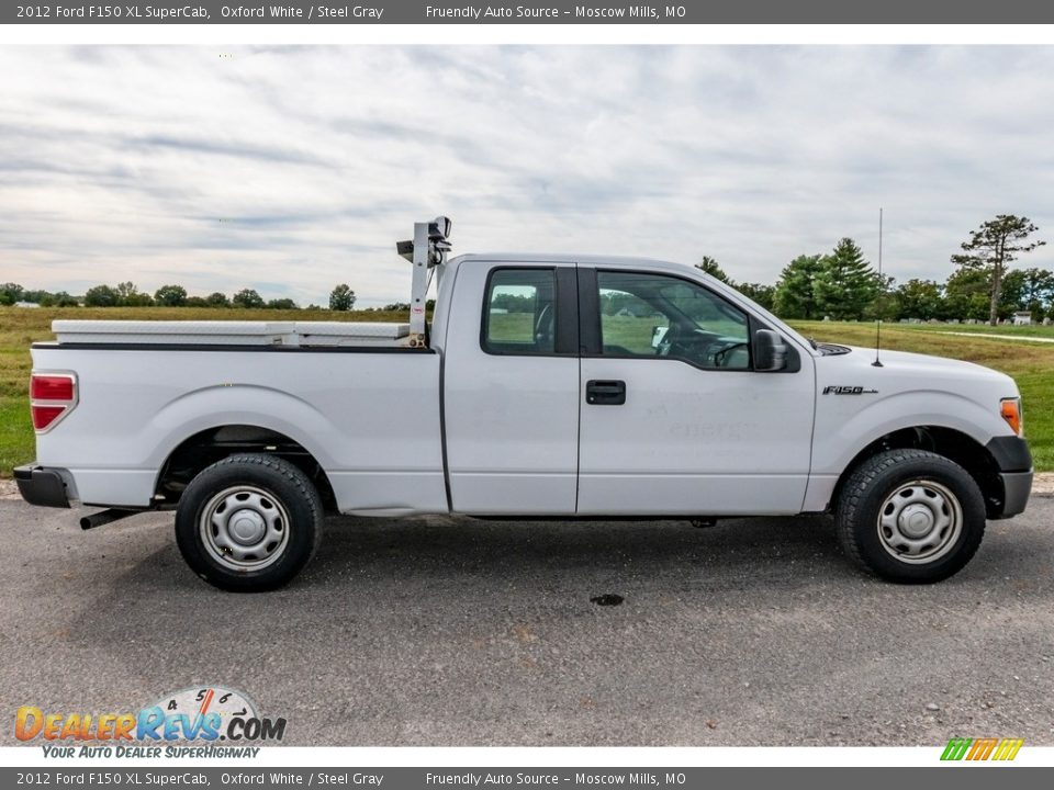 2012 Ford F150 XL SuperCab Oxford White / Steel Gray Photo #3