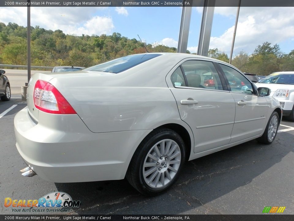 2008 Mercury Milan I4 Premier Light Sage Metallic / Camel Photo #9