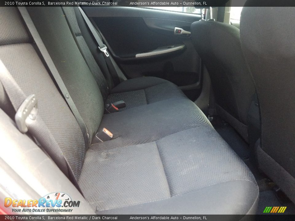 2010 Toyota Corolla S Barcelona Red Metallic / Dark Charcoal Photo #20