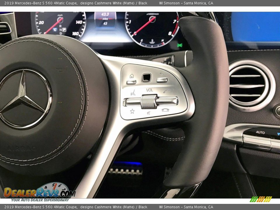 2019 Mercedes-Benz S 560 4Matic Coupe Steering Wheel Photo #19