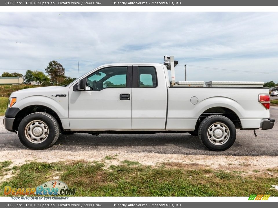 2012 Ford F150 XL SuperCab Oxford White / Steel Gray Photo #7