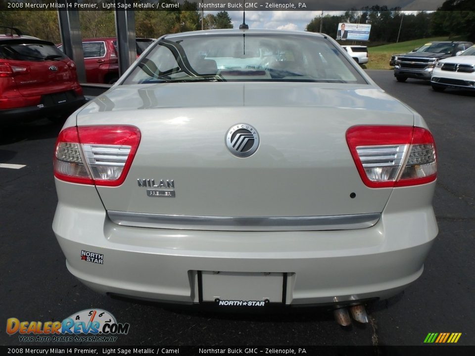 2008 Mercury Milan I4 Premier Light Sage Metallic / Camel Photo #11