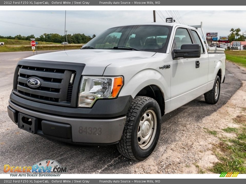 2012 Ford F150 XL SuperCab Oxford White / Steel Gray Photo #8