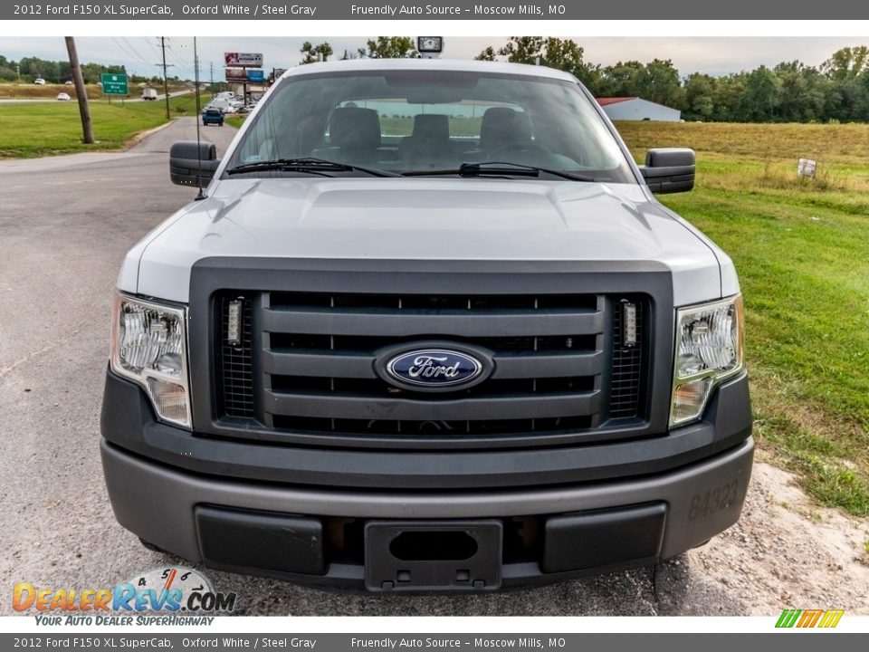 2012 Ford F150 XL SuperCab Oxford White / Steel Gray Photo #9