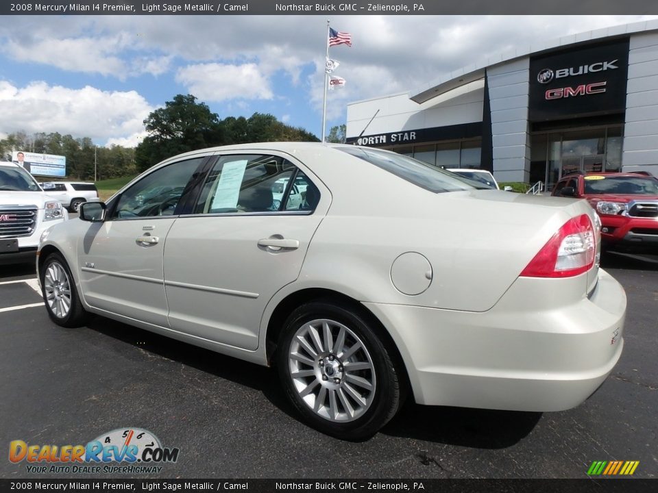 2008 Mercury Milan I4 Premier Light Sage Metallic / Camel Photo #12